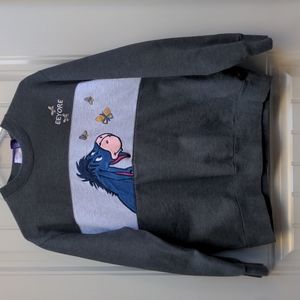 EEYORE Sweatshirt Pooh Collection Jerry Leigh Entertainment Apparel Large UNISEX